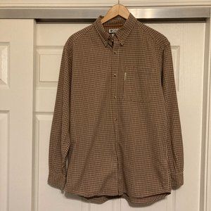Men's Med Columbia L/S Button Down Casual Shirt